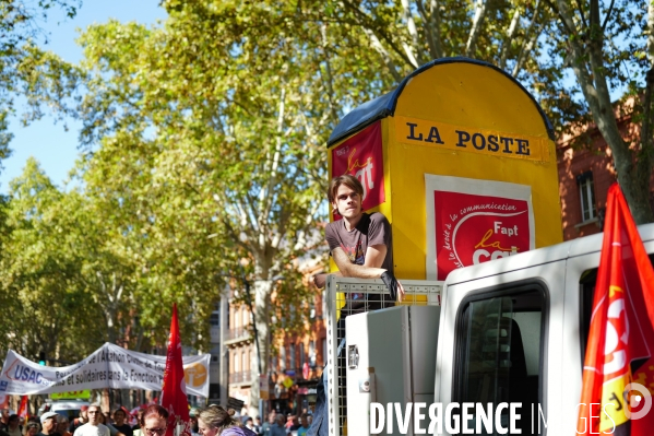 Manifestation mobilisation intersyndicale à Toulouse