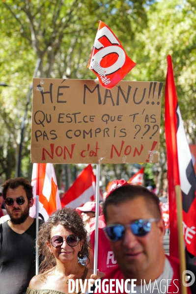 Manifestation mobilisation intersyndicale à Toulouse