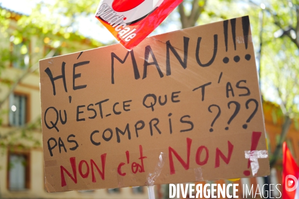 Manifestation mobilisation intersyndicale à Toulouse