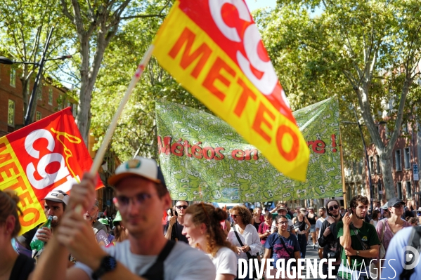 Manifestation mobilisation intersyndicale à Toulouse