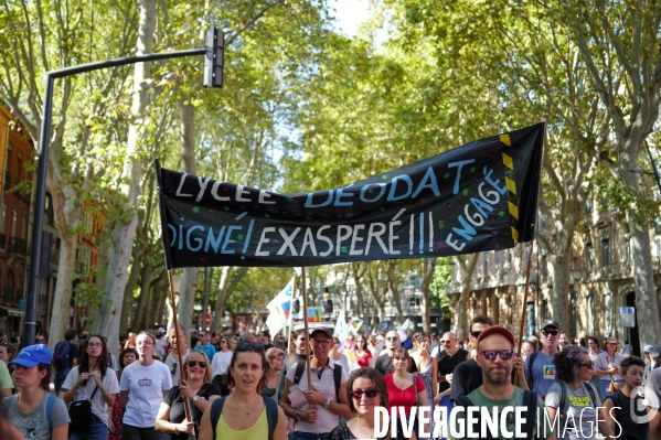 Manifestation mobilisation intersyndicale à Toulouse