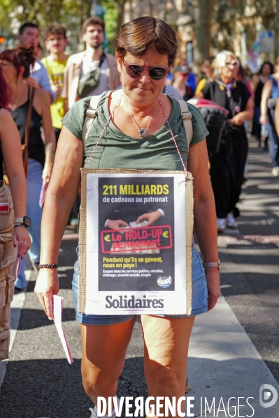 Manifestation mobilisation intersyndicale à Toulouse