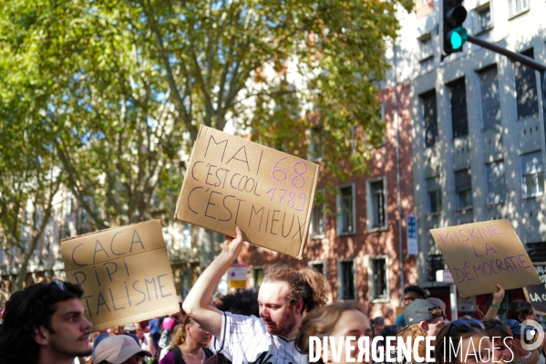 Manifestation mobilisation intersyndicale à Toulouse