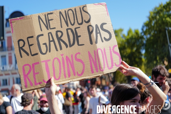 Manifestation mobilisation intersyndicale à Toulouse