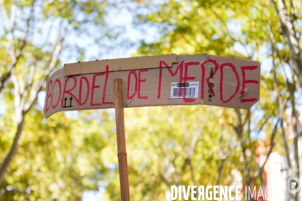 Manifestation mobilisation intersyndicale à Toulouse