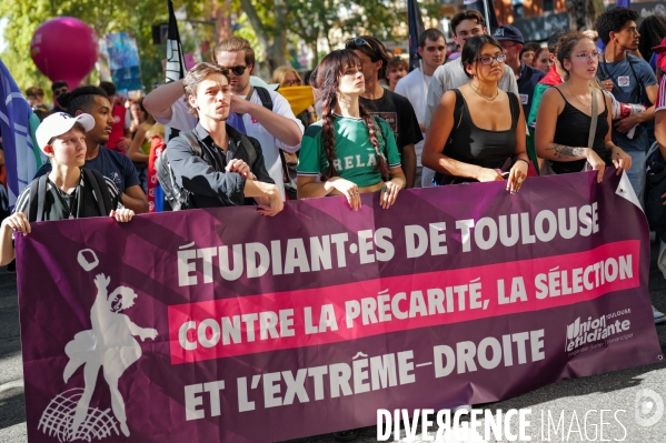 Manifestation mobilisation intersyndicale à Toulouse