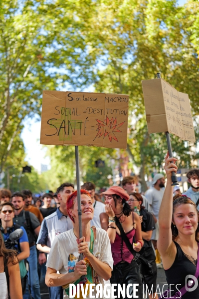 Manifestation mobilisation intersyndicale à Toulouse