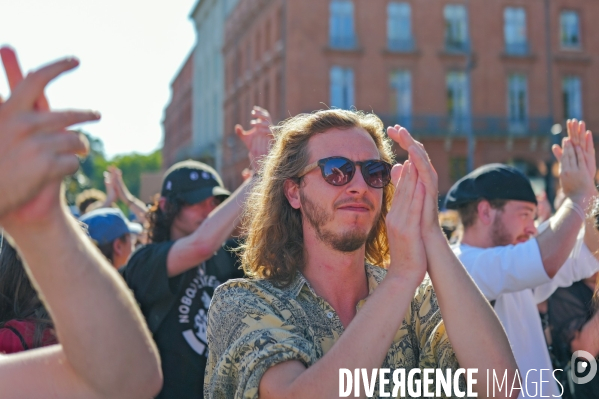 Manifestation mobilisation intersyndicale à Toulouse