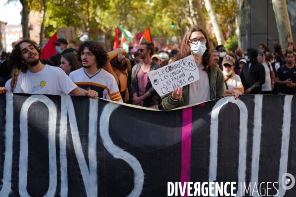 Manifestation mobilisation intersyndicale à Toulouse
