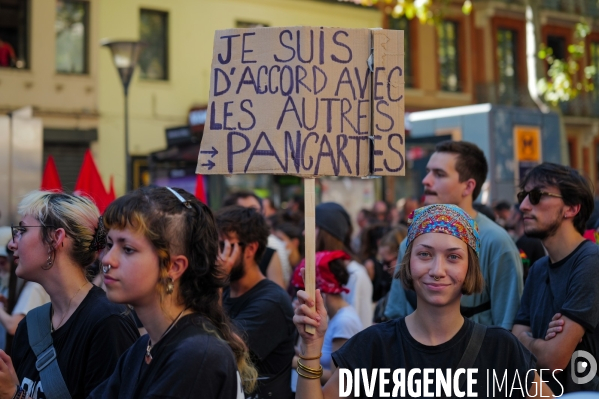 Manifestation mobilisation intersyndicale à Toulouse