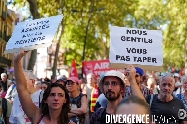 Manifestation mobilisation intersyndicale à Toulouse