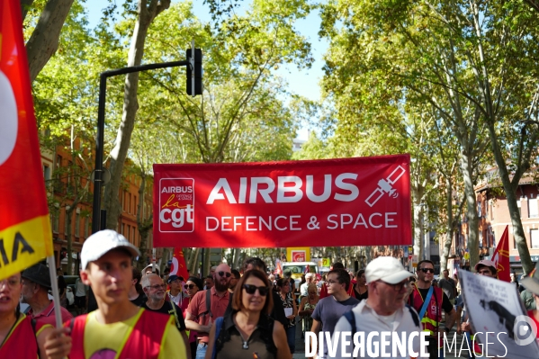 Manifestation mobilisation intersyndicale à Toulouse