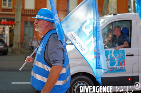 Manifestation mobilisation intersyndicale à Toulouse