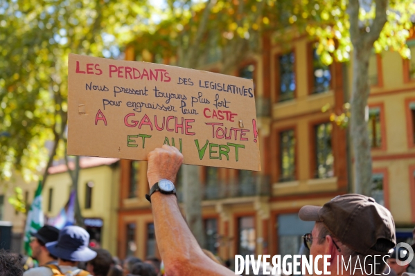 Manifestation mobilisation intersyndicale à Toulouse