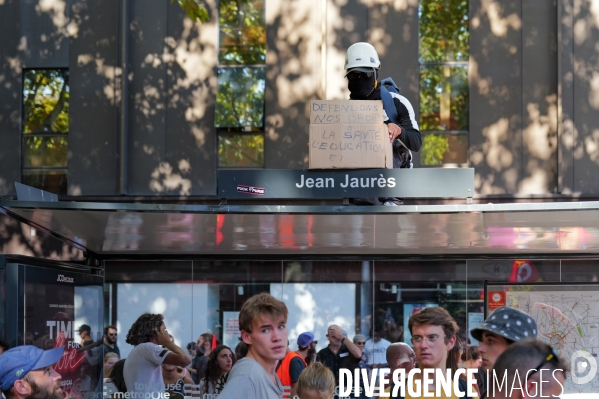 Manifestation mobilisation intersyndicale à Toulouse
