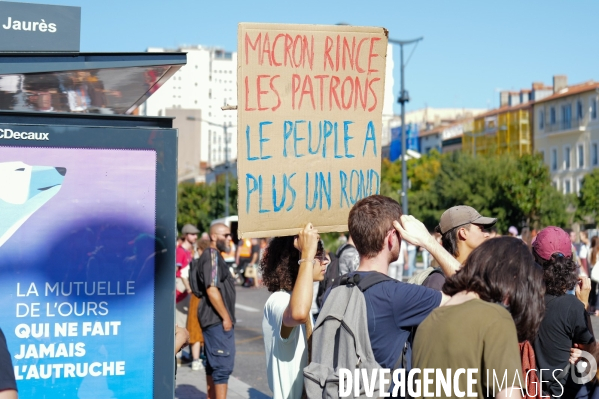 Manifestation mobilisation intersyndicale à Toulouse