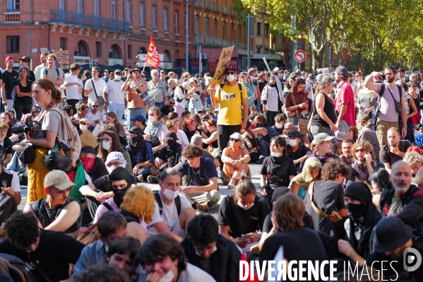Manifestation mobilisation intersyndicale à Toulouse