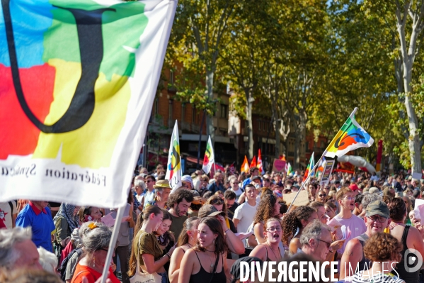 Manifestation mobilisation intersyndicale à Toulouse