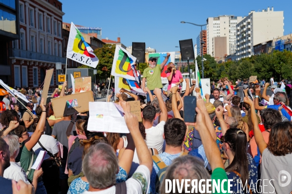 Manifestation mobilisation intersyndicale à Toulouse