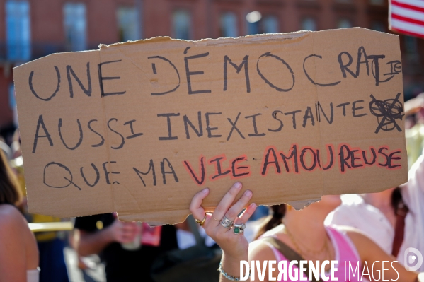 Manifestation mobilisation intersyndicale à Toulouse