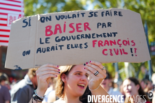 Manifestation mobilisation intersyndicale à Toulouse