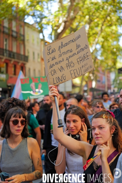 Manifestation mobilisation intersyndicale à Toulouse
