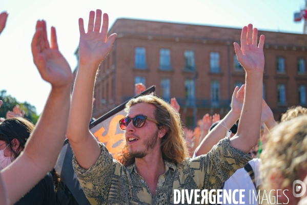Manifestation mobilisation intersyndicale à Toulouse