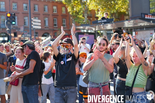 Manifestation mobilisation intersyndicale à Toulouse