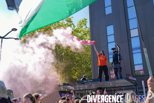 Manifestation mobilisation intersyndicale à Toulouse