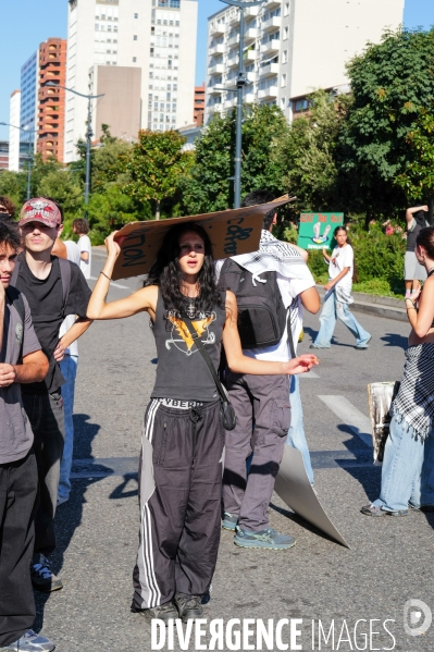 Manifestation mobilisation intersyndicale à Toulouse