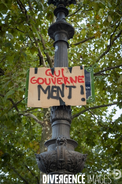 Mobilisation contre le gouvernement Lecornu, à l appel des syndicats le 18 septembre à Paris.