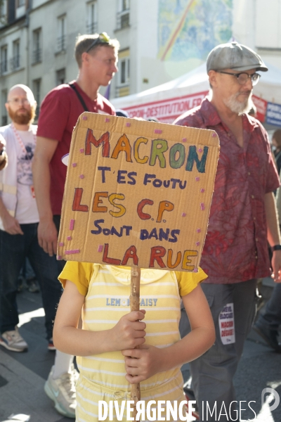 Mobilisation contre le gouvernement Lecornu, à l appel des syndicats le 18 septembre à Paris.