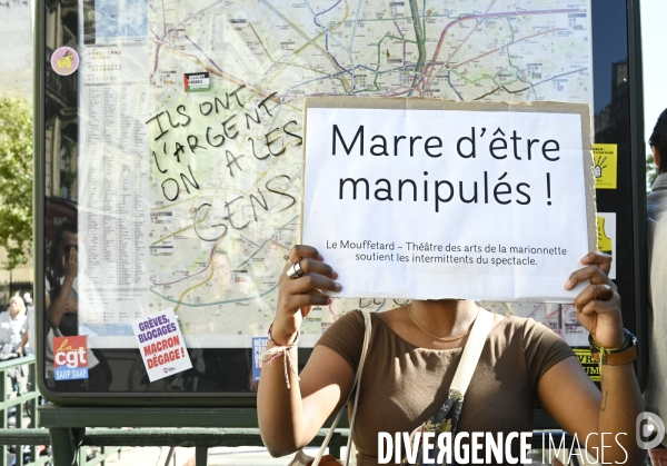 Mobilisation contre le gouvernement Lecornu, à l appel des syndicats le 18 septembre à Paris.