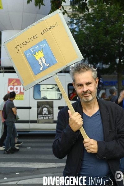 Mobilisation contre le gouvernement Lecornu, à l appel des syndicats le 18 septembre à Paris.