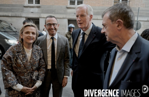 Dernier meeting de michel barnier avant le premier tour de la législative anticipée