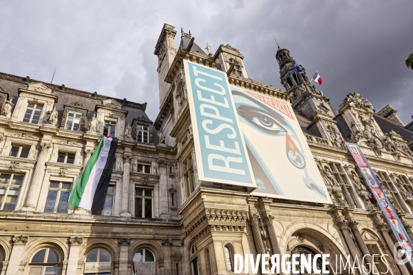 Pavoisement des mairies avec le drapeau palestinien