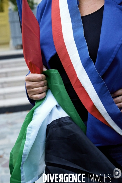 Pavoisement des mairies avec le drapeau palestinien