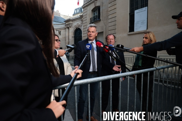 Matignon - consultations du 17 septembre 