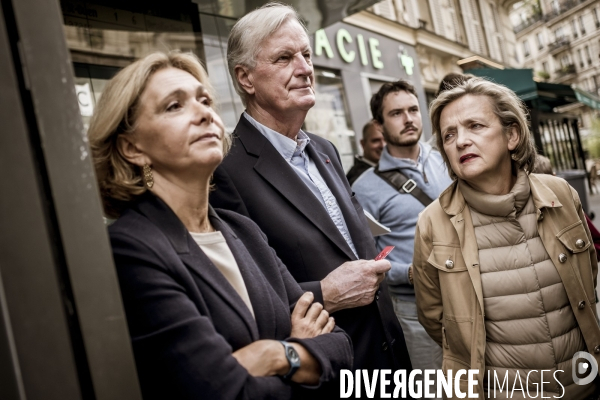 Michel Barnier en campagne, législative partielle