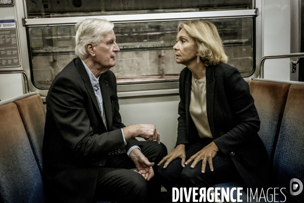 Michel Barnier en campagne, législative partielle