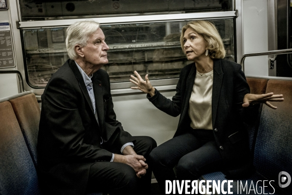 Michel Barnier en campagne, législative partielle