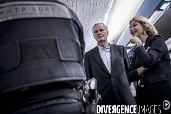 Michel Barnier en campagne, législative partielle