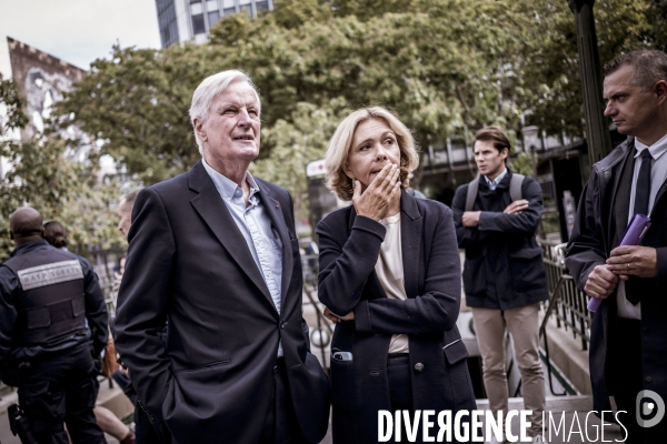 Michel Barnier en campagne, législative partielle