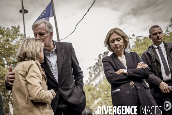 Michel Barnier en campagne, législative partielle