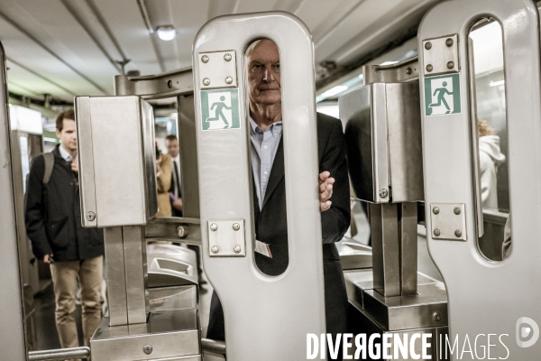 Michel Barnier en campagne, législative partielle