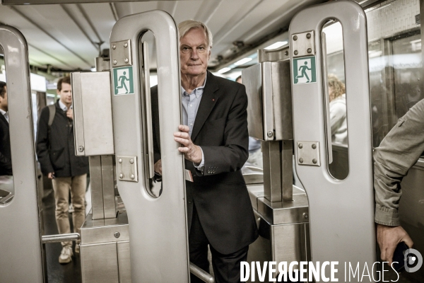 Michel Barnier en campagne, législative partielle