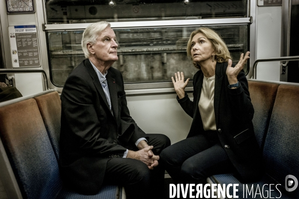 Michel Barnier en campagne, législative partielle