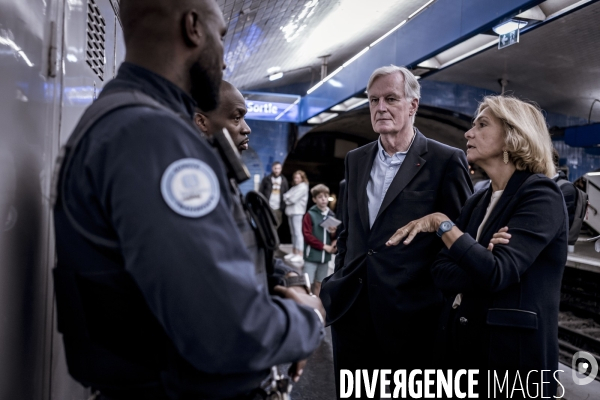 Michel Barnier en campagne, législative partielle