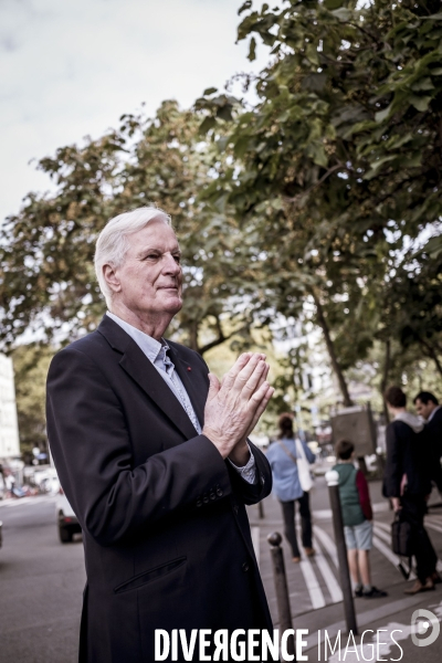Michel Barnier en campagne, législative partielle