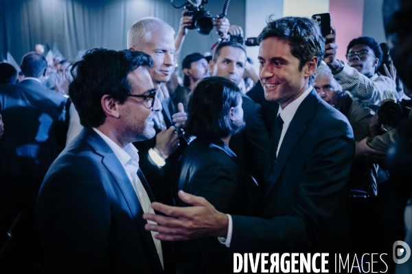 Meeting de rentrée de Gabriel Attal